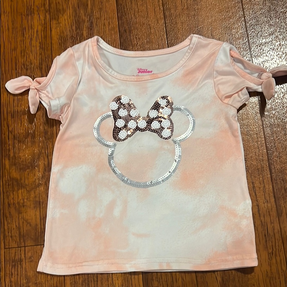 Peach Minnie Mouse Kids Top